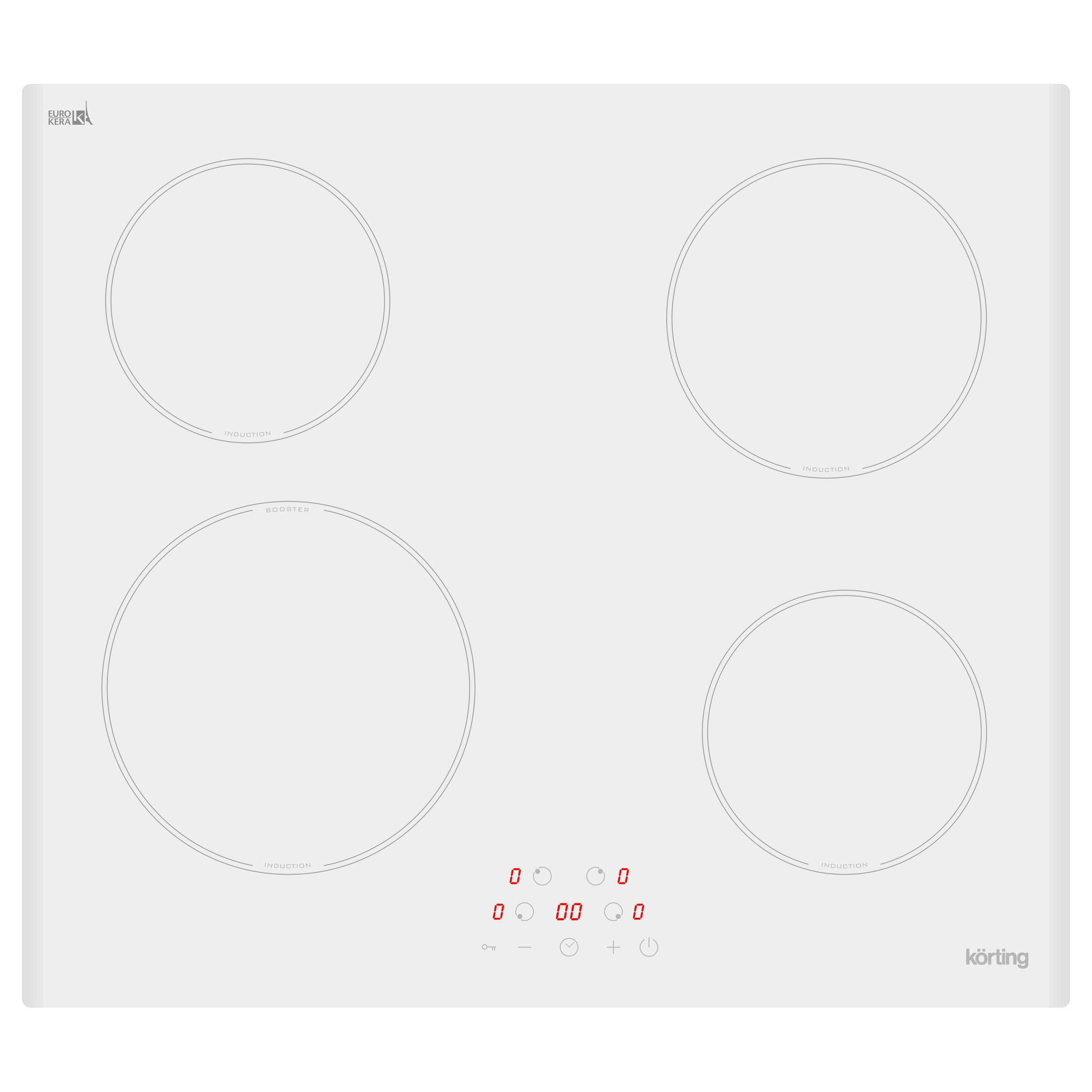 Индукционная варочная панель KORTING HI 64013 BW RU, белая