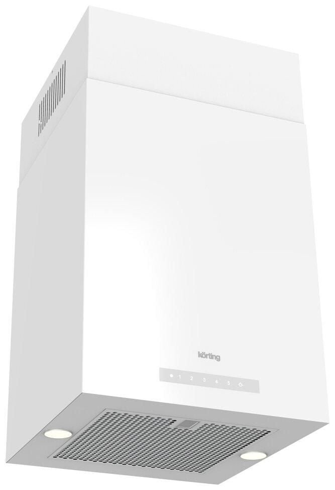 Купольная вытяжка Korting KHA 45970 W Cube RU, белая