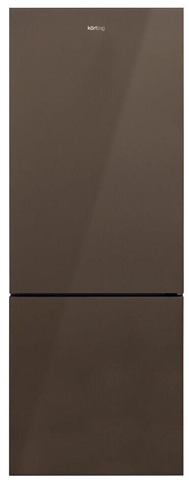 Двухкамерный холодильник Korting KNFC 71928 GBR RU, коричневый